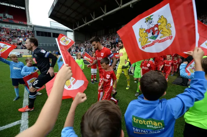 Framed Print : Marlon Pack Leads Out Bristol City Against Derby County at Ashton Gate Stadium, 2016 Framed Print : Marlon Pack Leads Out Bristol City Against Derby County at Ashton Gate Stadium, 2016