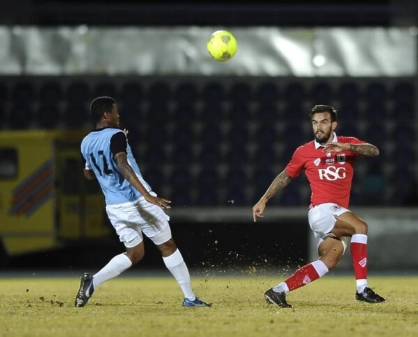 Marlon Pack Under Pressure: Passing the Ball for Bristol City against Botswana, 2014