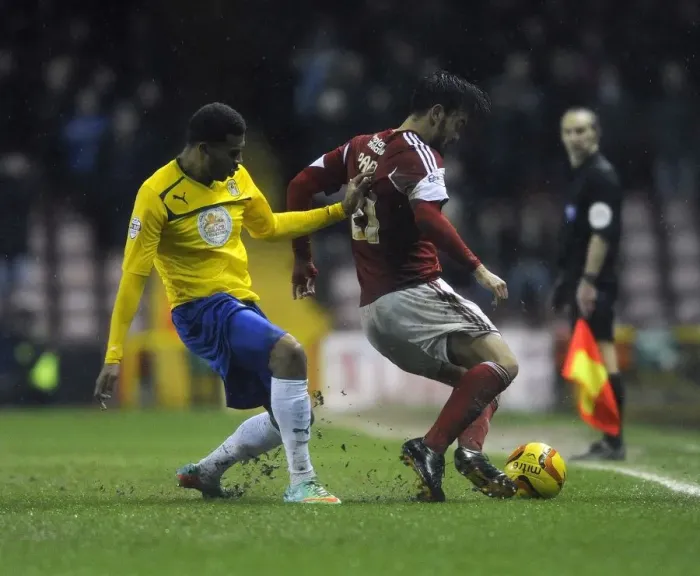 Framed Print : Marlon Pack Under Pressure: A Pivotal Moment in Bristol City vs Coventry City, Sky Bet League One Football Match, 04 / 02 / 2014 Framed Print : Marlon Pack Under Pressure: A Pivotal Moment in Bristol City vs Coventry City, Sky Bet League One Football Match, 04 / 02 / 2014