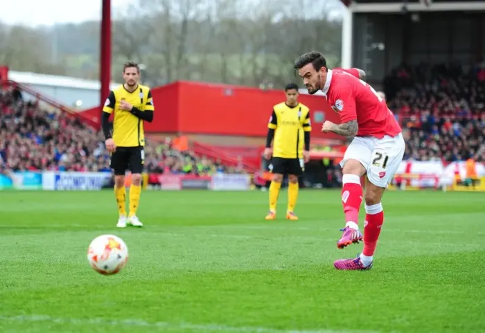 Framed Print : Marlon Pack Scores Penalty: Bristol City vs Barnsley, Sky Bet League One, 2015 Framed Print : Marlon Pack Scores Penalty: Bristol City vs Barnsley, Sky Bet League One, 2015
