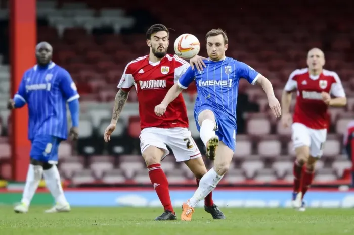 Framed Print : Marlon Pack vs. Charlie Lee: Intense Midfield Battle at Ashton Gate - Bristol City vs. Gillingham, Sky Bet League One Framed Print : Marlon Pack vs. Charlie Lee: Intense Midfield Battle at Ashton Gate - Bristol City vs. Gillingham, Sky Bet League One