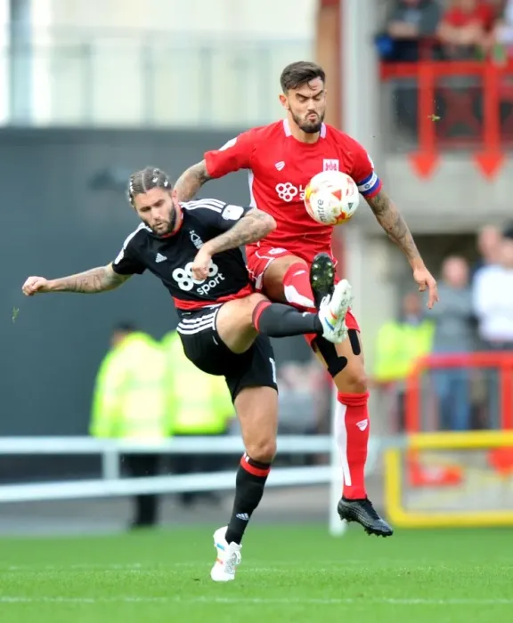 Framed Print : Marlon Pack vs. Henri Lansbury Clash: Bristol City vs. Nottingham Forest, Sky Bet Championship, Ashton Gate Stadium Framed Print : Marlon Pack vs. Henri Lansbury Clash: Bristol City vs. Nottingham Forest, Sky Bet Championship, Ashton Gate Stadium