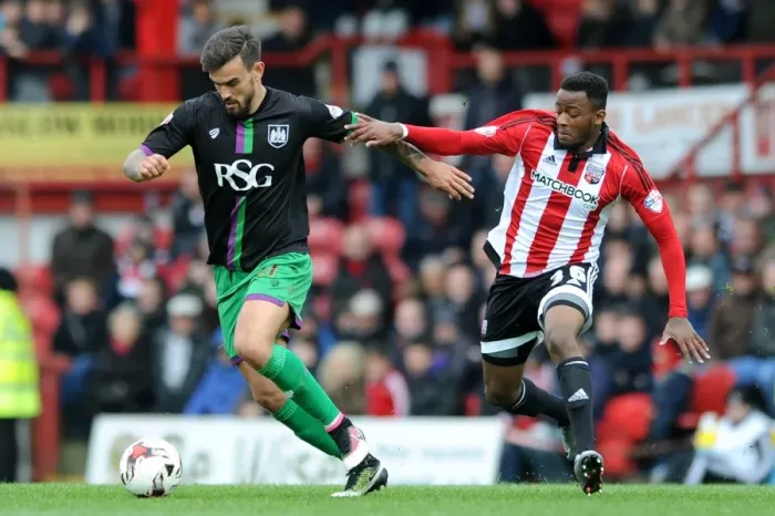 Framed Print : Marlon Pack vs. Josh Clarke: Intense Battle at Griffin Park, Brentford v Bristol City, Sky Bet Championship Framed Print : Marlon Pack vs. Josh Clarke: Intense Battle at Griffin Park, Brentford v Bristol City, Sky Bet Championship