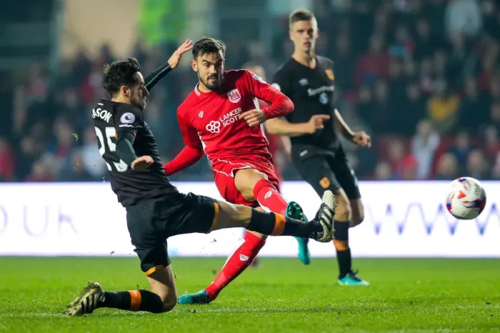 Framed Print : Marlon Pack vs. Ryan Mason: A Football Showdown at Ashton Gate Stadium - Intense Moment from the EFL Cup Fourth Round Framed Print : Marlon Pack vs. Ryan Mason: A Football Showdown at Ashton Gate Stadium - Intense Moment from the EFL Cup Fourth Round