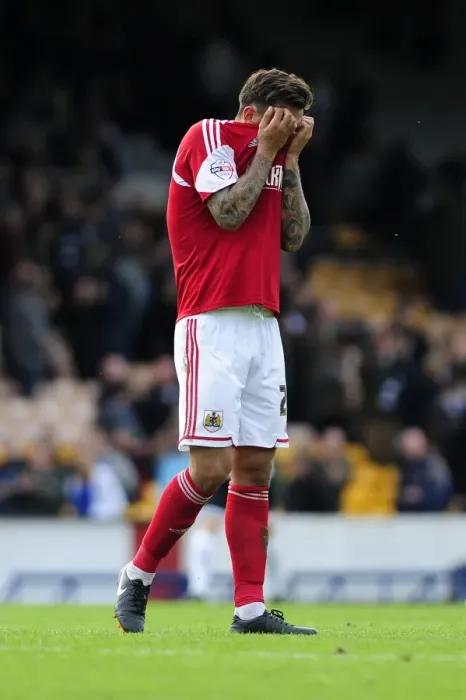 Framed Print : Marlon Pack's Disappointment: Port Vale Snatch Late Victory from Bristol City Framed Print : Marlon Pack's Disappointment: Port Vale Snatch Late Victory from Bristol City