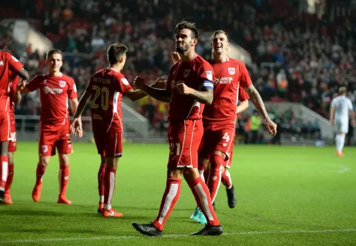 Framed Print : Marlon Pack's Goal Celebration: Bristol City vs Leeds United, Sky Bet Championship (September 2016) Framed Print : Marlon Pack's Goal Celebration: Bristol City vs Leeds United, Sky Bet Championship (September 2016)