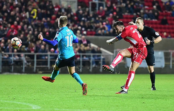 Marlon Pack's Shot: Bristol City vs Fleetwood Town in FA Cup Third Round
