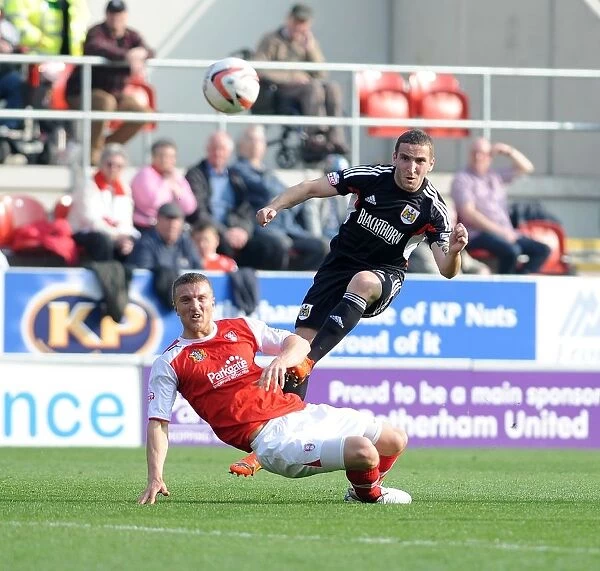 Martin Paterson's Shot at Goal: Rotherham United vs. Bristol City, Sky Bet League One (2014)