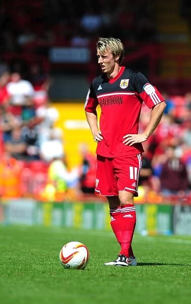 Martyn Woolford in Action: Bristol City vs Cardiff City, Championship Match at Ashton Gate Stadium, 2012