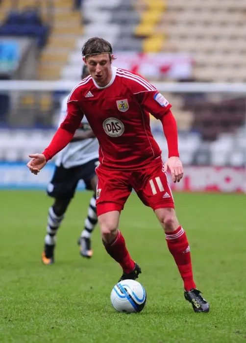 Framed Print : Martyn Woolford in Action: Championship Showdown between Preston and Bristol City - February 2011
