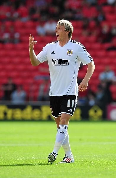 Martyn Woolford of Bristol City in Action against Barnsley at Oakwell Stadium, Championship Match, September 1, 2012