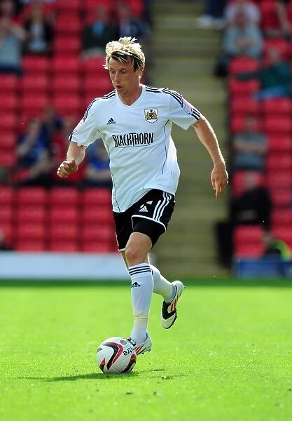 Martyn Woolford of Bristol City in Action at Barnsley's Oakwell Stadium, Championship Match, September 1, 2012