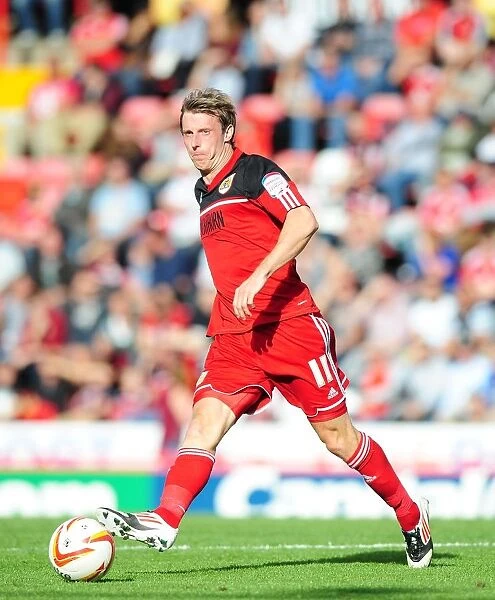 Martyn Woolford of Bristol City Faces Off Against Leeds United in Championship Clash, September 2012