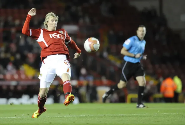 Framed Print : Martyn Woolford's Shot Against Middlesbrough - December 3, 2011 (Bristol City v Middlesbrough) Framed Print : Martyn Woolford's Shot Against Middlesbrough - December 3, 2011 (Bristol City v Middlesbrough)