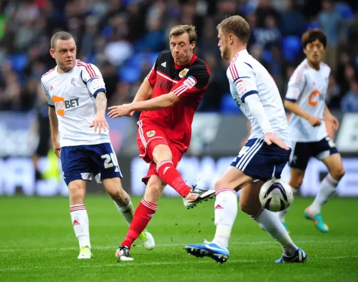 Framed Print : Martyn Woolford's Stunning Goal: Bolton Wanderers vs. Bristol City, 2010-11 Championship