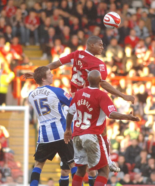 Marvin Elliott in Action for Bristol City Against Sheffield Wednesday