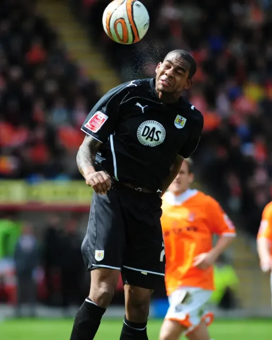 Framed Print : Marvin Elliott in Action: Championship Clash between Blackpool and Bristol City - May 2, 2010
