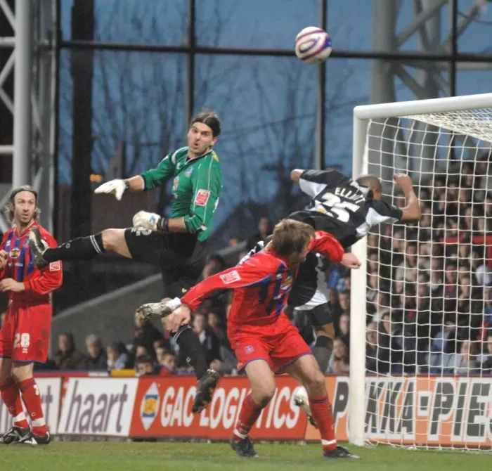 Framed Print : Marvin Elliott in Action: Crystal Palace vs. Bristol City Framed Print : Marvin Elliott in Action: Crystal Palace vs. Bristol City