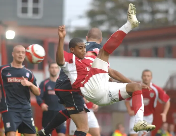 Framed Print : Marvin Elliott: In Action Against Stoke City (Bristol City vs Stoke City) Framed Print : Marvin Elliott: In Action Against Stoke City (Bristol City vs Stoke City)