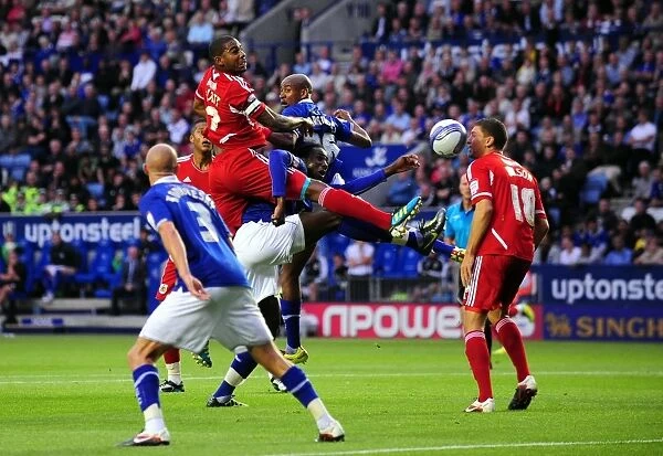 Marvin Elliott of Bristol City Chases Goal Against Leicester City - Championship Match, August 2011