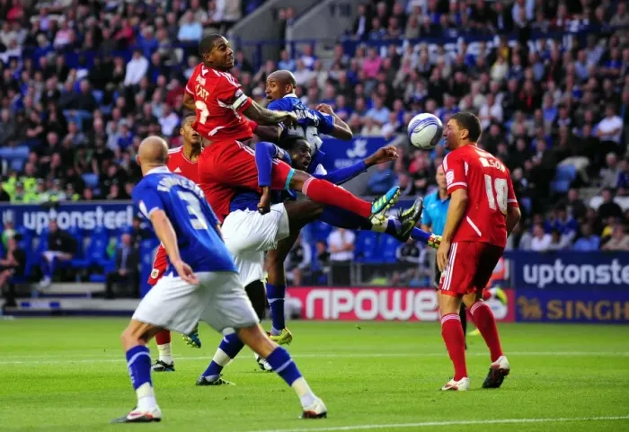 Framed Print : Marvin Elliott of Bristol City Chases Goal Against Leicester City - Championship Match, August 2011