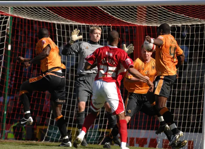 Framed Print : Marvin Elliott vs. Wolverhampton Wanderers: A Football Battle for Possession (Bristol City vs. Wolves) Framed Print : Marvin Elliott vs. Wolverhampton Wanderers: A Football Battle for Possession (Bristol City vs. Wolves)