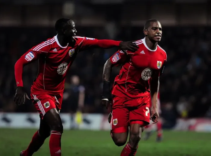Framed Print : Marvin Elliott's Brace: A Memorable Moment in Bristol City's Championship Clash vs. Watford (2011) Framed Print : Marvin Elliott's Brace: A Memorable Moment in Bristol City's Championship Clash vs. Watford (2011)