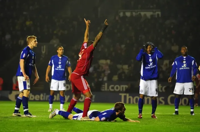 Framed Print : Marvin Elliott's Equalizer: Leicester City vs. Bristol City, Championship Clash, 18 / 02 / 2011