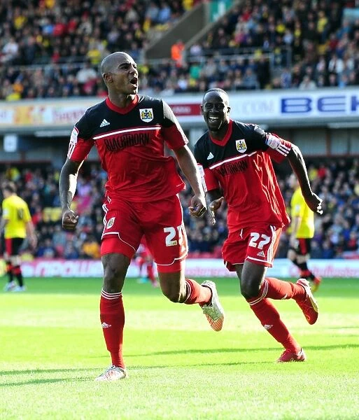Marvin Elliott's Equalizing Goal: Watford vs. Bristol City, Championship Football Match, 2012