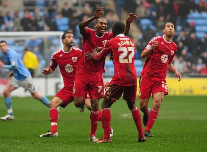 Framed Print : Marvin Elliott's Four-Goal Blitz: Coventry City vs. Bristol City, 05 / 03 / 2011