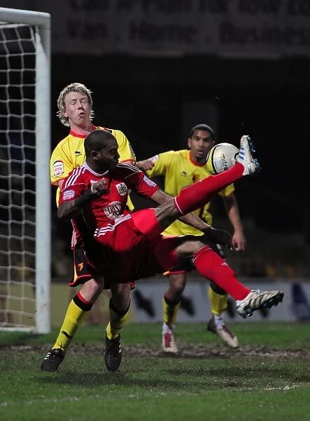 Marvin Elliott's Overhead Kick Attempt vs. Watford, 2011 - Championship Football Match