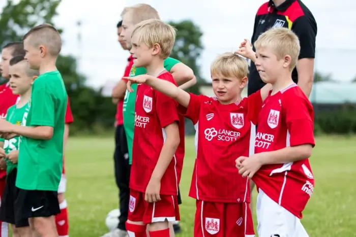 Framed Print : Mascots Clash: Hengrove Athletic vs. Bristol City FC - Pre-Season Community Match