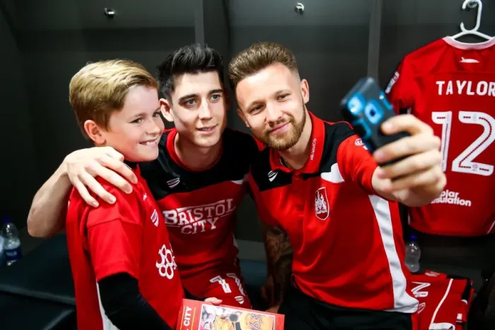 Framed Print : Mascots Entering Bristol City Dressing Room Before Barnsley Match, 2017 Framed Print : Mascots Entering Bristol City Dressing Room Before Barnsley Match, 2017