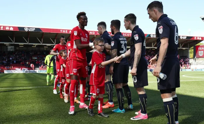 Framed Print : Mascots Lead Out Bristol City and Barnsley Teams at Ashton Gate, Sky Bet Championship (220417) Framed Print : Mascots Lead Out Bristol City and Barnsley Teams at Ashton Gate, Sky Bet Championship (220417)