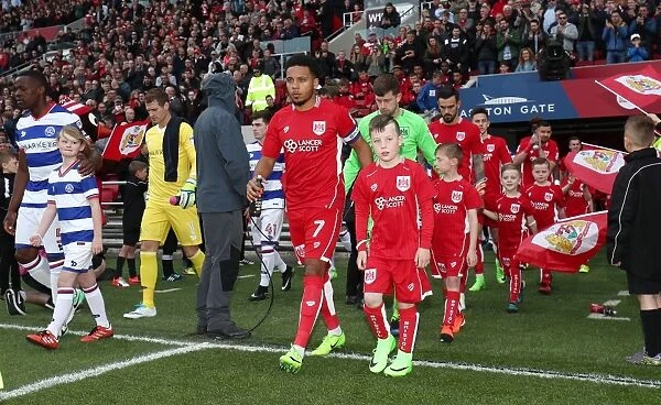 Mascots Lead Out Bristol City and Queens Park Rangers at Ashton Gate, Sky Bet Championship (April 14, 2017)