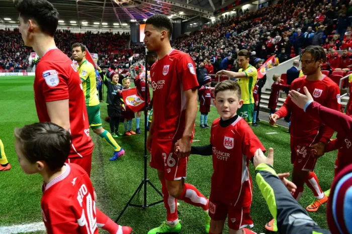 Framed Print : Mascots Lead the Way: Bristol City vs. Norwich City, Sky Bet Championship (07.03.17) Framed Print : Mascots Lead the Way: Bristol City vs. Norwich City, Sky Bet Championship (07.03.17)