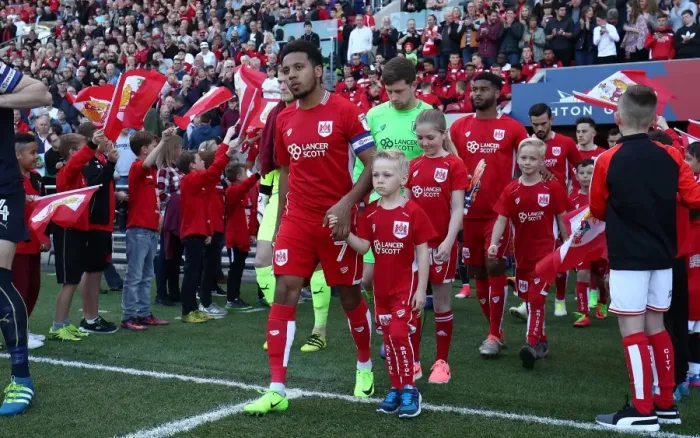 Framed Print : Mascots Leading the Way: Bristol City vs Barnsley, Sky Bet Championship Framed Print : Mascots Leading the Way: Bristol City vs Barnsley, Sky Bet Championship