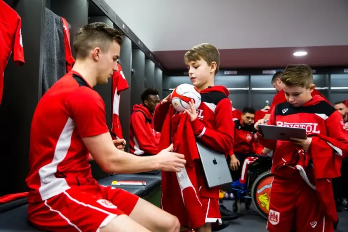 Framed Print : Mascots Meet the Players: Bristol City vs Rotherham United, Sky Bet Championship (Ashton Gate Stadium) Framed Print : Mascots Meet the Players: Bristol City vs Rotherham United, Sky Bet Championship (Ashton Gate Stadium)