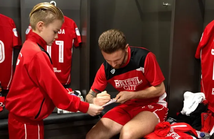Framed Print : Mascots and Players Unite: A Glimpse into the Bristol City Dressing Room - Bristol City vs. Norwich City, 2017 Framed Print : Mascots and Players Unite: A Glimpse into the Bristol City Dressing Room - Bristol City vs. Norwich City, 2017