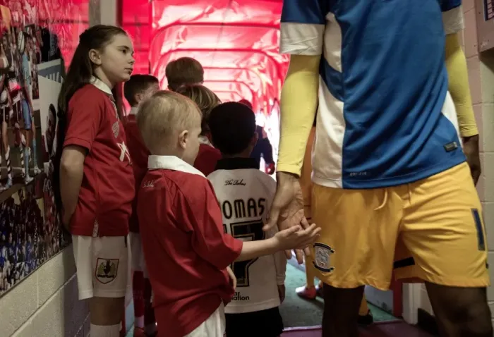Framed Print : Mascots Ready to Kick Off: Bristol City vs. Preston North End, 2014