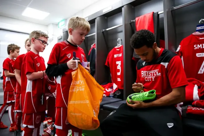 Framed Print : Mascots Surprise Bristol City Players Before Barnsley Match, 2017 Framed Print : Mascots Surprise Bristol City Players Before Barnsley Match, 2017