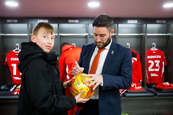 Mascots Unite: A Traditional Gathering in the Bristol City Dressing Room before the Match (Bristol City v Huddersfield Town)