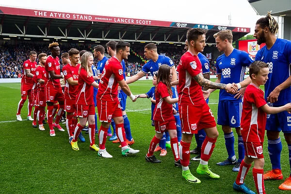 Mascots Uniting Before the Championship Showdown: Bristol City vs. Birmingham City (2017)