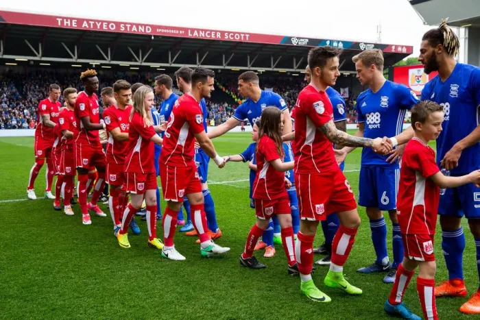 Framed Print : Mascots Uniting Before the Championship Showdown: Bristol City vs. Birmingham City (2017) Framed Print : Mascots Uniting Before the Championship Showdown: Bristol City vs. Birmingham City (2017)