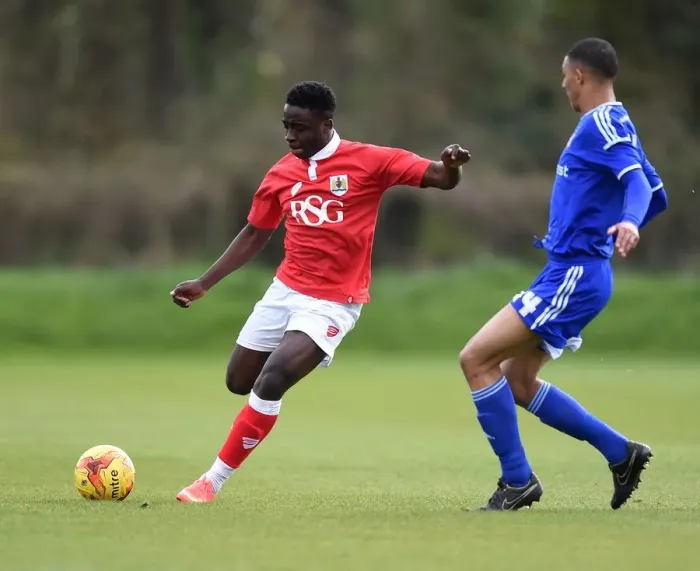Framed Print : Matt Mattis in Action: Bristol City U21s vs Ipswich Town at Failand Training Ground, 10 / 11 / 2014