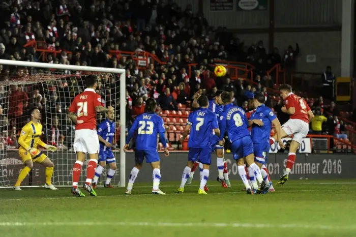 Framed Print : Matt Smith Scores the Opener: 1-0 for Bristol City against Gillingham (January 2015) Framed Print : Matt Smith Scores the Opener: 1-0 for Bristol City against Gillingham (January 2015)