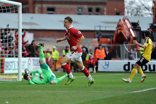 Matt Smith's Exciting Goal Celebration: Bristol City vs. Sheffield United (February 14, 2015)