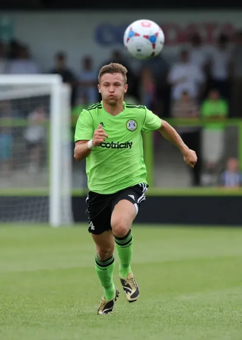 Framed Print : Matt Taylor in Action: Forest Green Rovers vs. Bristol City Football Match, 2013