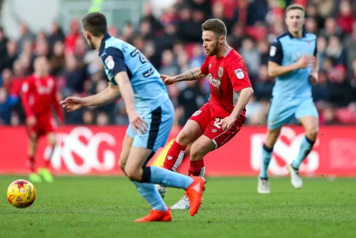Framed Print : Matty Taylor in Action: Bristol City vs Rotherham United, Sky Bet Championship (February 4, 2017) - Ashton Gate Stadium