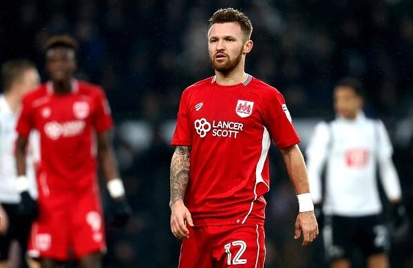Matty Taylor in Action: Derby County vs. Bristol City, Sky Bet Championship (11 / 02 / 2017)